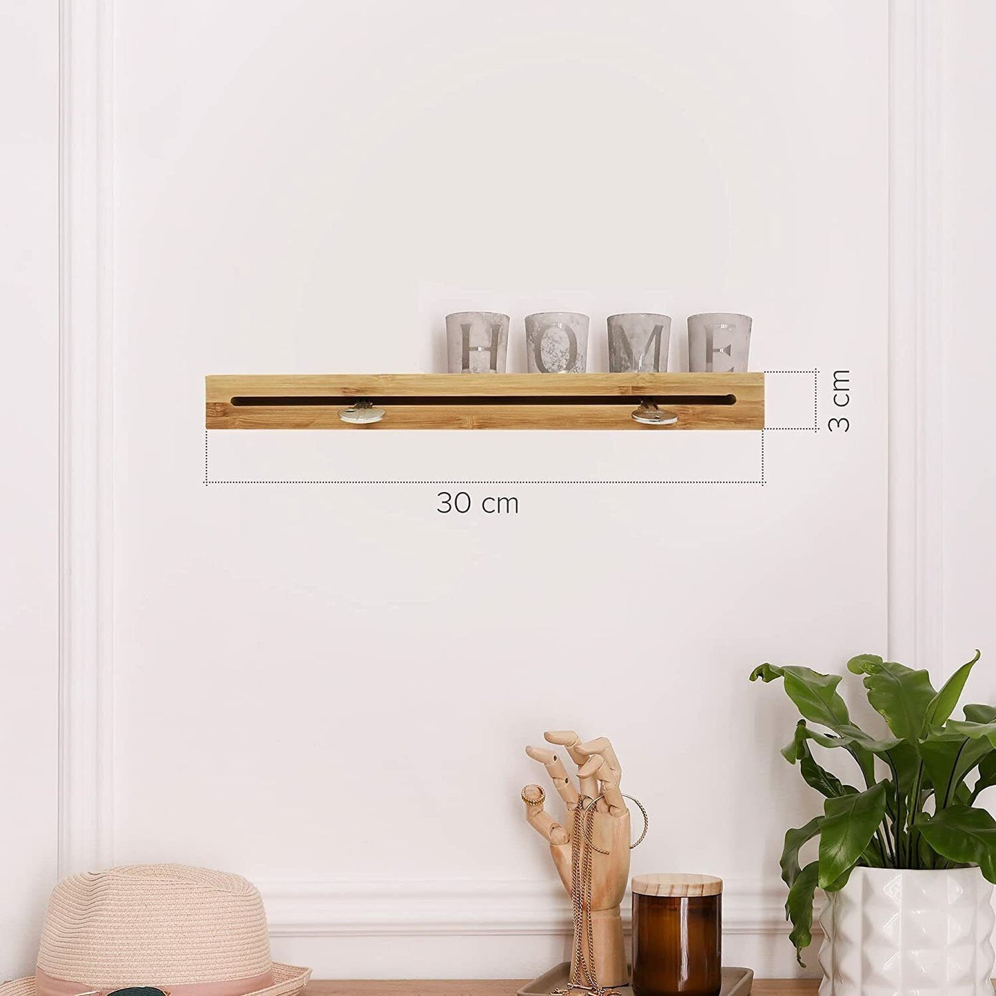 Kitchen Key Rack High-quality wooden key ring with storage